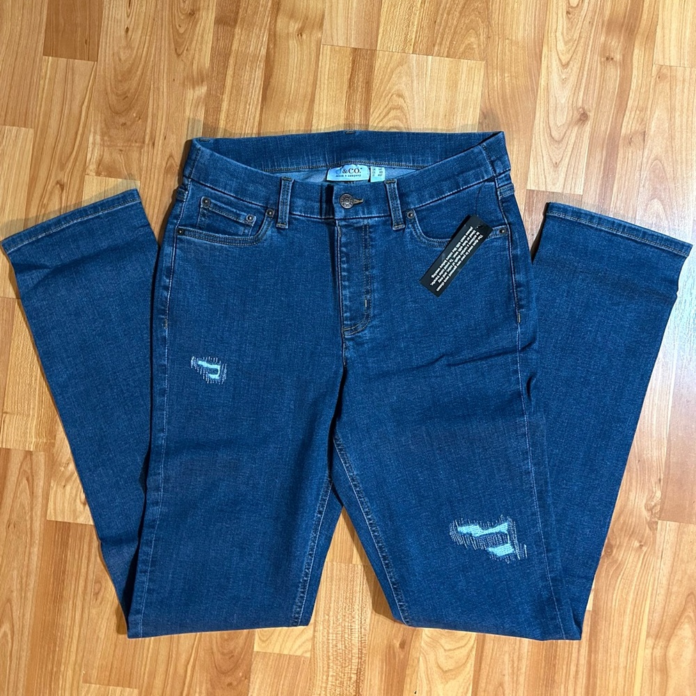 NWT Denim & Co Tall size 10 Stretch Jeans